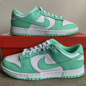 Women's Nike Dunk Low Green Glow- Size 8.5(W) Size 7 (M)